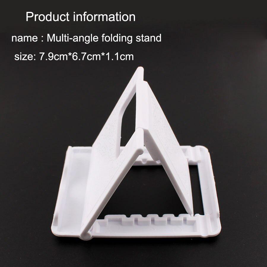Universal Cell Phone Support Plastic Holder Desktop Stand Foldable Phone & Tablet Bracket Candy Color Ring For Smartphone