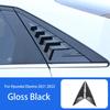 For Hyundai Elantra   ABS Plastic Window Quarter Louver Scoop Cover Side Vent Shutter Trim Car Adhesive Accessories