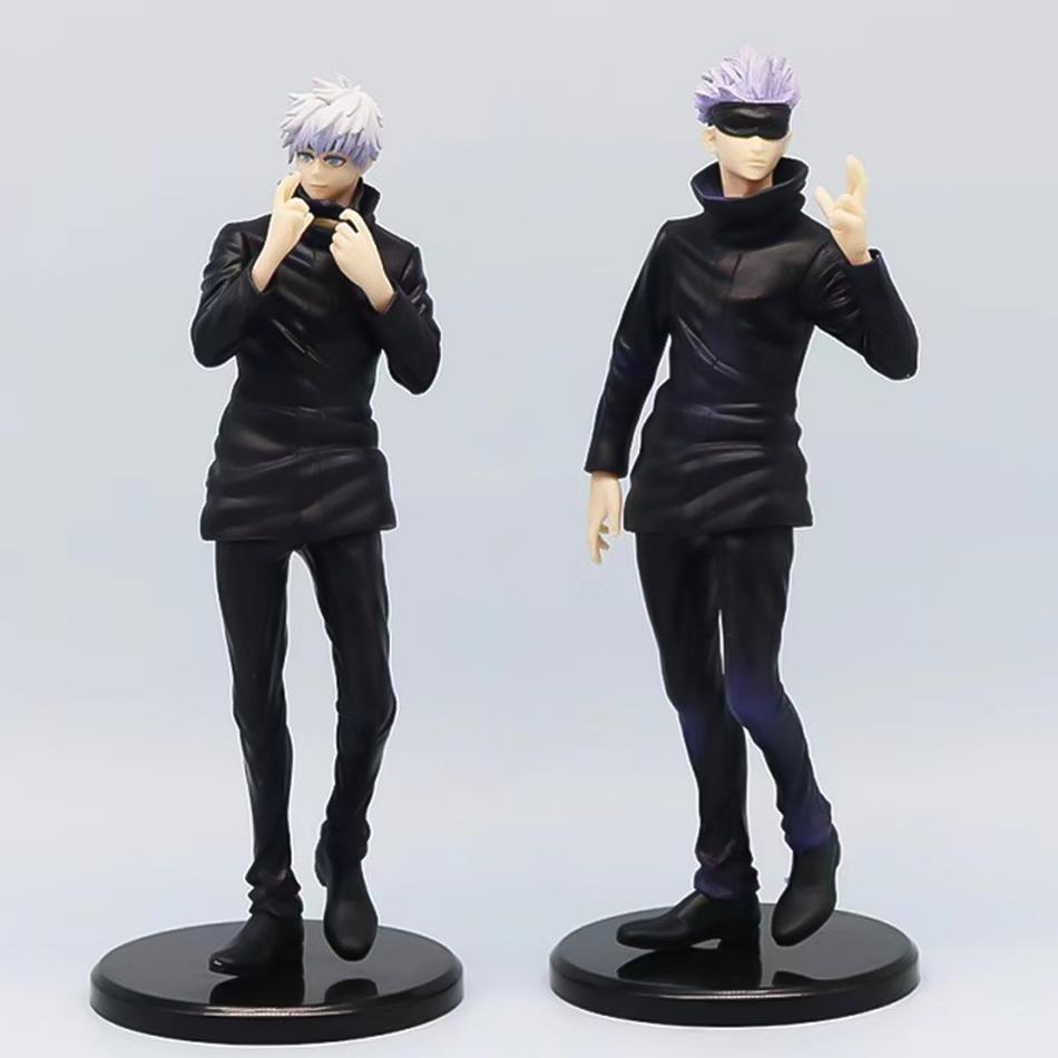 2 styles 18cm/7.09in Figurine Anime Jujutsu Kaisen Gojo Satoru Figurine d'Action Statue en PVC Modèle de Collection Jouets Cadeaux