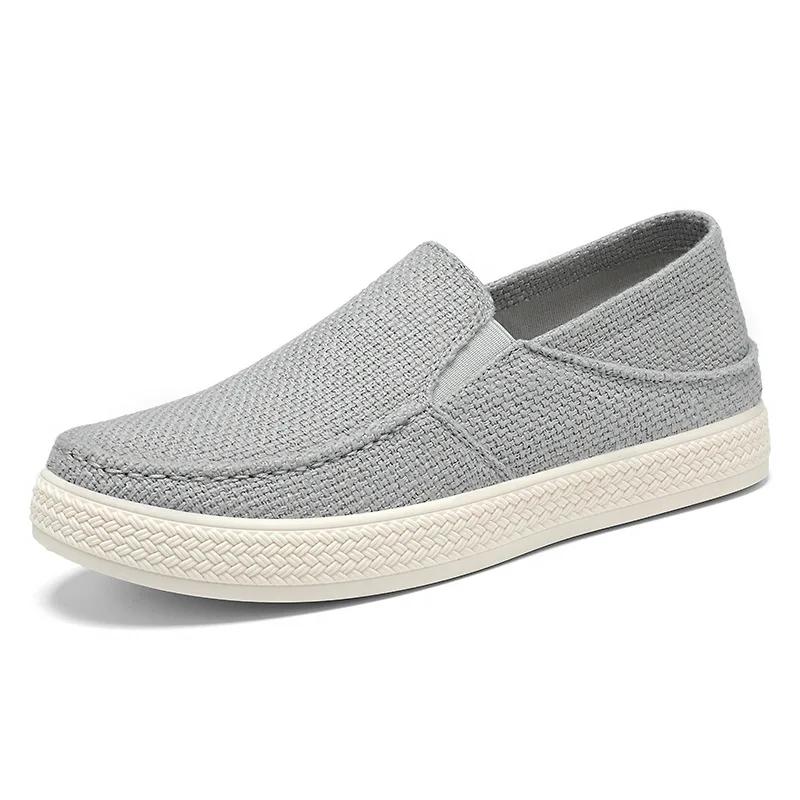 New Arrival Spring Summer Comfortable Casual Shoes Lightweigh Mens Canvas Shoes For Men Slip-On Brand Fashion Flat Loafers Shoes
