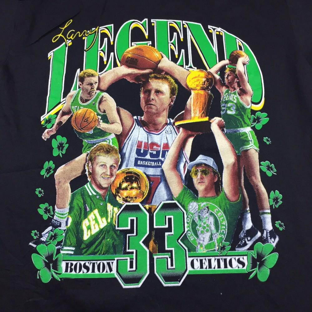 Larry Bird Black Collage Men S To 5XL T-shirt Short Sleeve JJ3822 Unisex T-Shirt