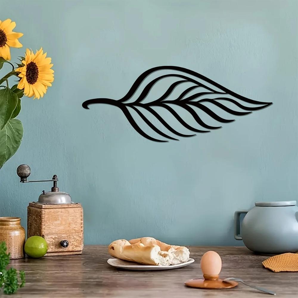 1pc Metal Leaf Wall Decor – Big Leaf Design for Living Room & Garden | Elegant Wall Hanging | Stylish Metal Leaf Decoration