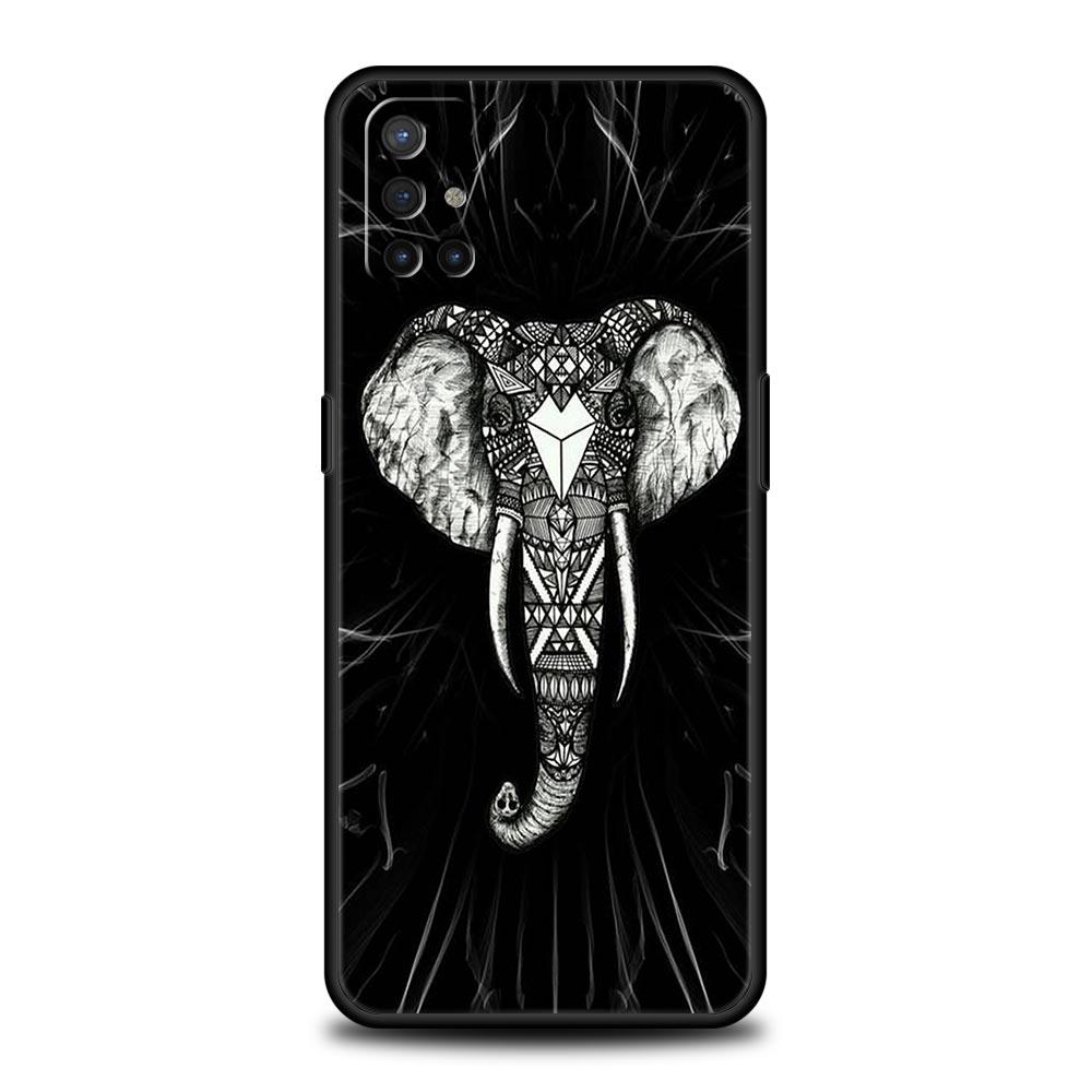 Capa de telefone criativa de elefante animal para OnePlus 12 11 10 9 8 7 7T Pro 12R 10R 9RT 9R 8T Nord N100 N200 N10 2T CE 2 5G capa macia