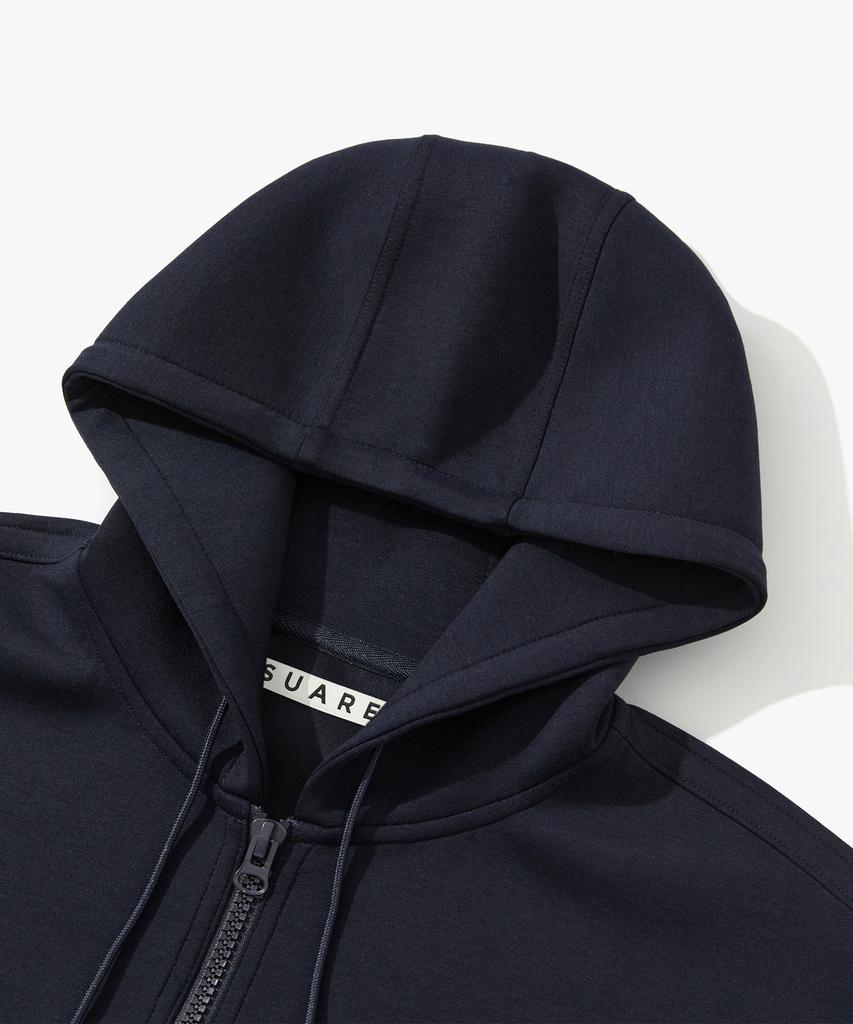 Suare Neoprene 2-Way Zip-Up Hoodie Black