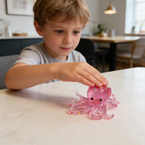 Mini polip szorítós játék szorongás stresszoldás polip stresszjáték puha nyújtható tengeri állat szenzoros játék buli