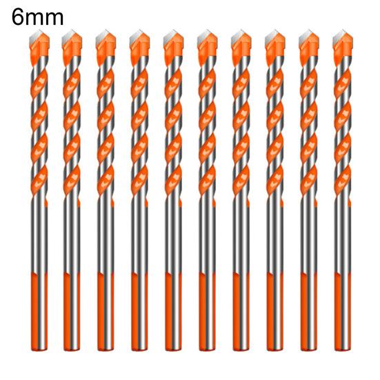 5/10Pcs Triangular Drill Bits Set Sharp Tip High Strength Hard Alloy Multifunctional Masonry Punching Drill Bits for Ceramic Tile Marble Concrete