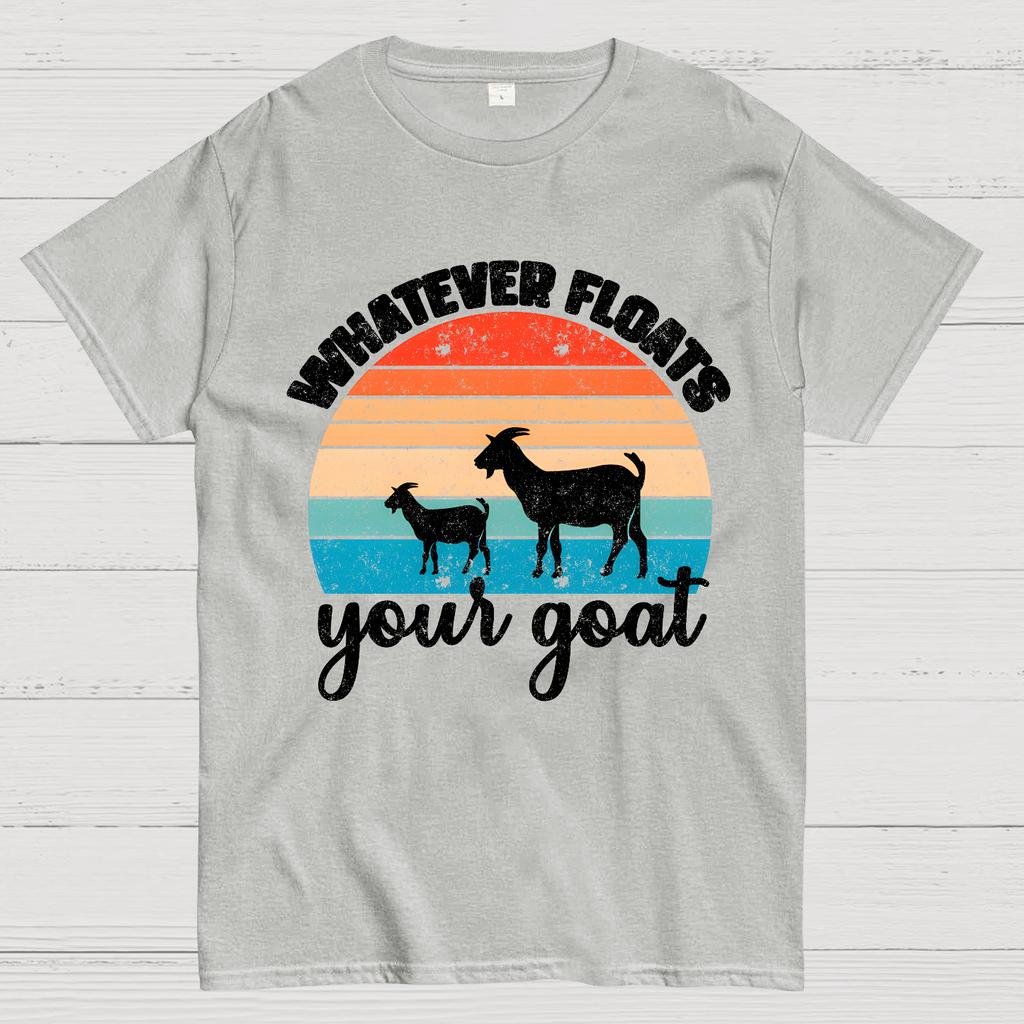 Whatever Floats Your Goat 100% Cotton Summer Casual Cool Loose T-Shirt