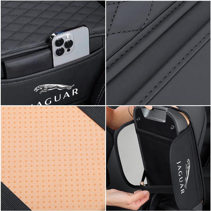 Nahast Autokonsoolid Auto Käetoe Padi Panipaiguga Stiilne Jaguar XF XE XJ XJ8 X351 F Pace X Type F Type Kaelakee Tijera Ropa Võtmehoidja