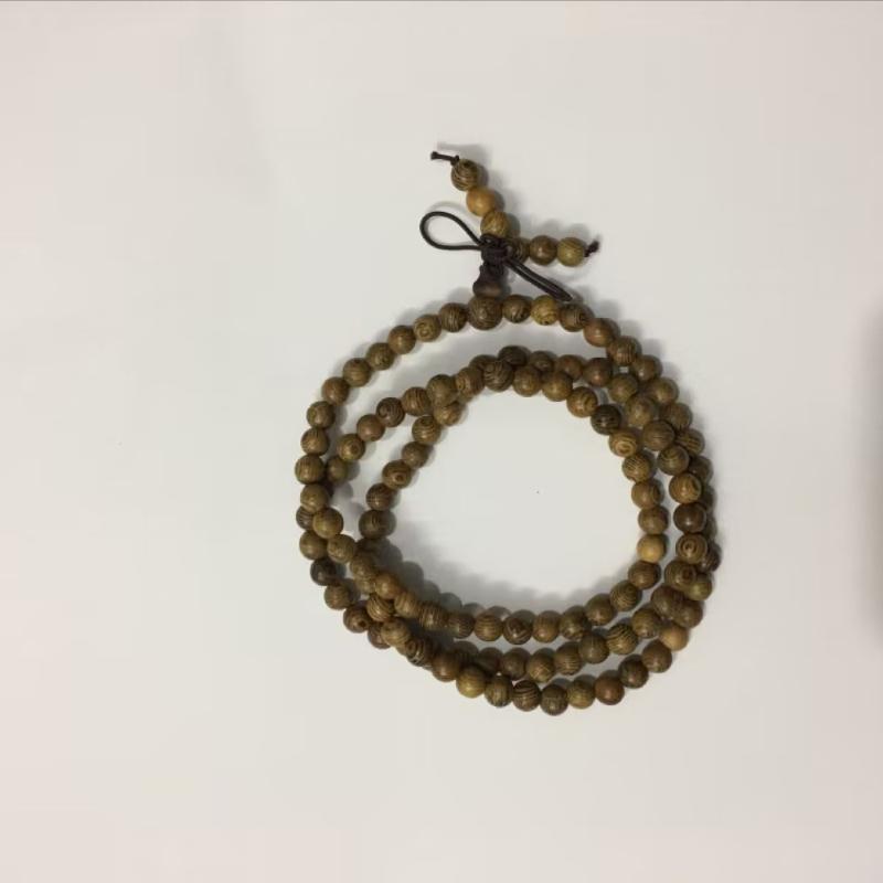 Többrétegű Wenge imagyöngyök tibeti buddhista Mala Buddha karkötő rózsafüzér női férfiaknak