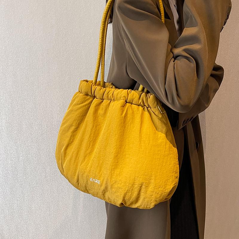 Handtaschen mit großem Fassungsvermögen für Damen Winter Kordel Canvas Damentasche Lässig einfarbig Messenger Schultertasche Damen Geldbörse