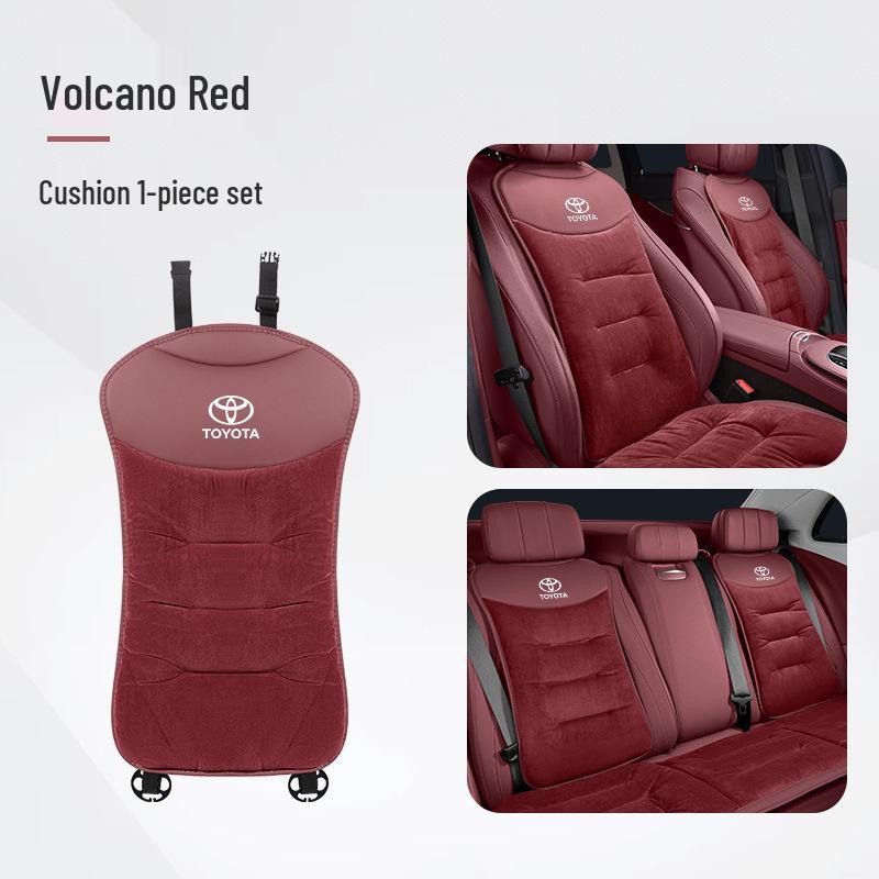 Winter Flannel Seat Cushions for Toyota Crown, Land Cruiser, Vellfire - Warm and Antifreeze Backrest
