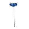 Handmade Metal Bird Feeder Garden Stake with Pollinator Water Station Bird Bath for Water