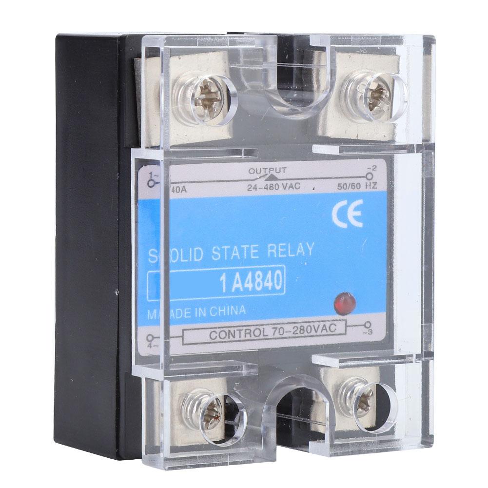 Single Phase Solid State Relay 70280VAC Input 24480VAC Load AC AC SSR Electrical Equipment for