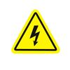 PVC Anti-Electric Shock Warning Sticker: Triangle Danger Label for Mechanical Equipment Safety