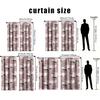 2PCS Pink Rose Heart-shaped Curtains, Elegant and Sweet Style, Bedroom and Living Room, Decorative Curtains with Drawbar Pockets