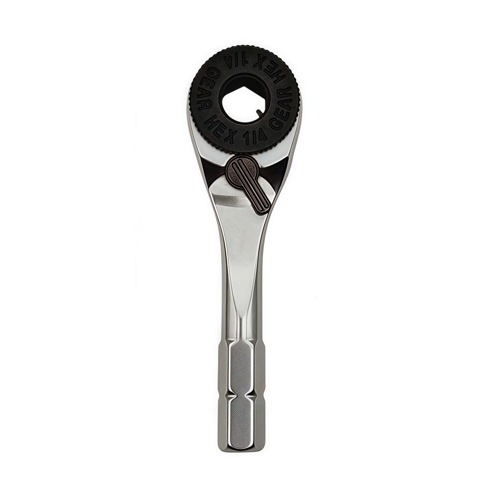 Nieuwe Mini Dopsleutel Momentsleutel 1/4" 6,35 mm Zeskant Ratelsleutel Verstelbaar Toughbuilt Tweerichtings Schroevendraaier Handgereedschap