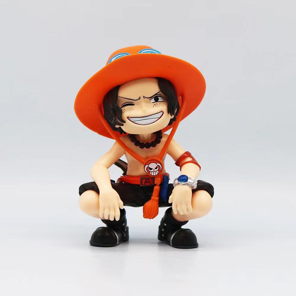 One Piece Q-Version Figur Niedlich Nika Luffy Zoro Sanji Yamato Modell Statue Anime Sammlerstück