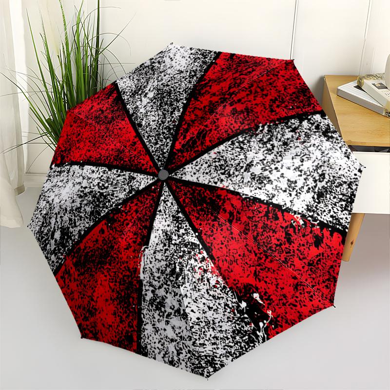 1pc Creative Design Resident Evil Automatic Opening and Closing Umbrella, Lightweight 3-Fold, With Cute Cartoon Characters, Suitable for Home, Ou