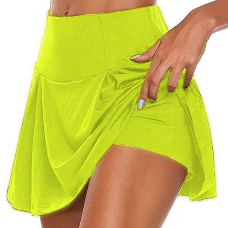 13Colors Women Fashion Mini Skirt High Waist Short Skirt Sports Fitness Yoga Shorts 1 Pc