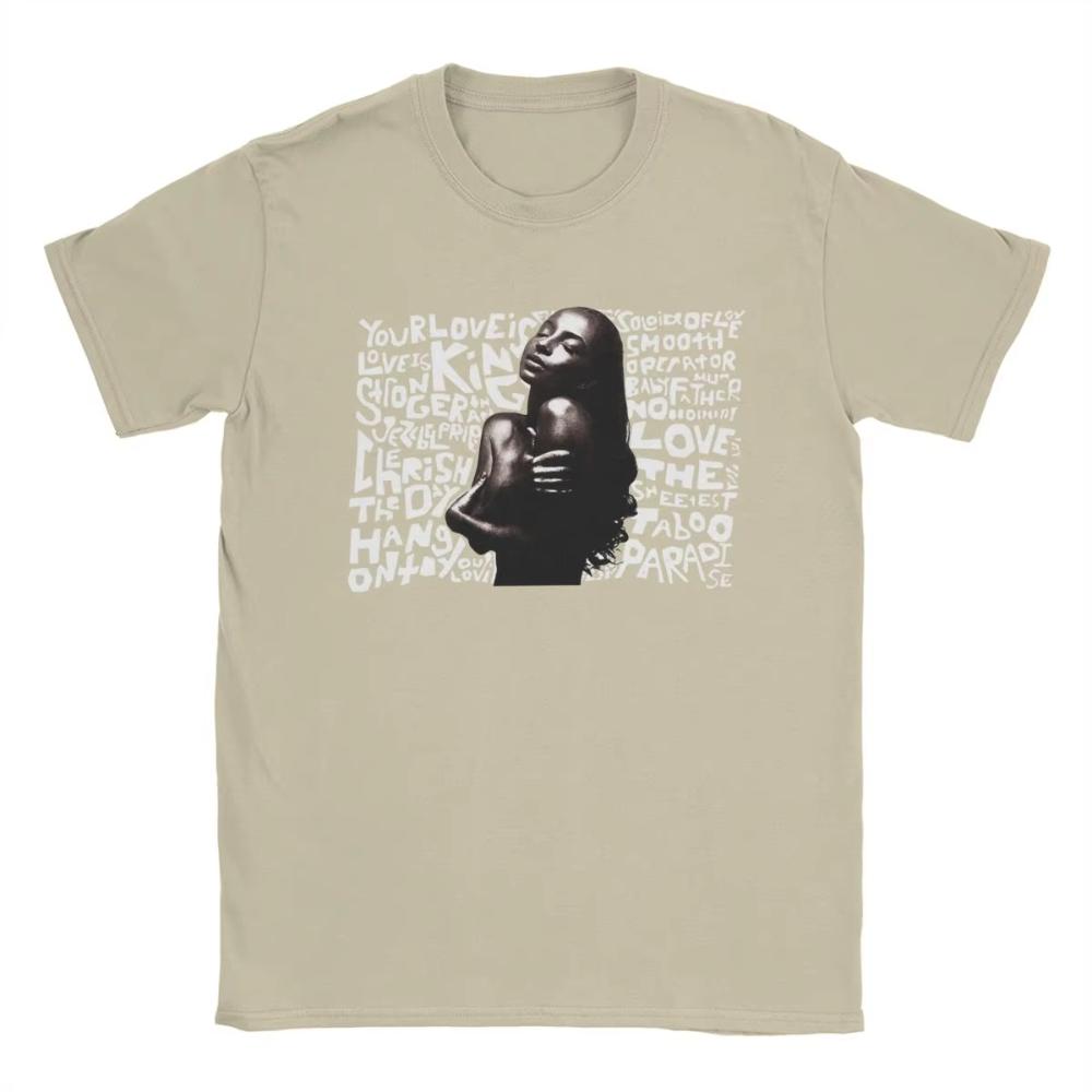 Sades Adu Printed T-Shirts Men Women Unique Cotton Tee Shirt Round Collar Short Sleeve T Shirt Tops
