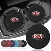 Leather Car Water Coaster Non-Slip Mat Car Bottle Holder Insert Pad For KIA Ceed Rio Sportage R K2 K3 K4 K5 K6 K7 K8 Soul Opeima Ceed Sorento