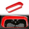 For Jeep Compass 2024 ABS Carbon Fiber Inner Water Cup Holder Frame Cover Trim