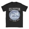 Rock Band Led Zeppelin 75th Anniversary T Shirt Summer  T Shirts Men 100 Cotton Crew Neck Top Tees ShortSleeve Vintage Tshirt