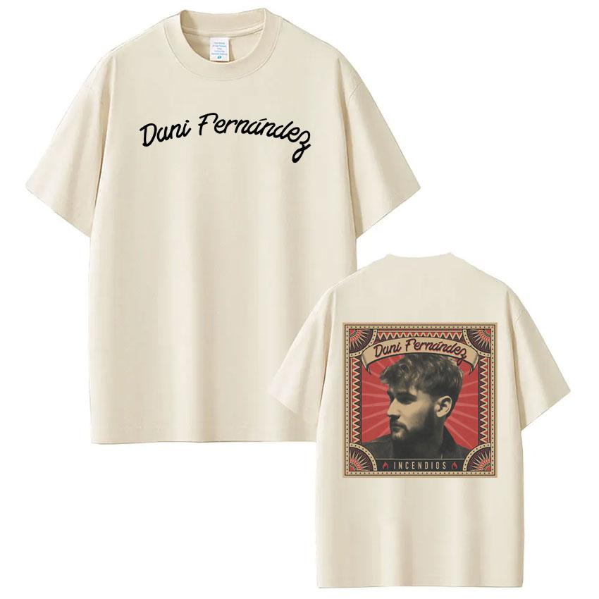 Rapper Dani Fernandez Fashion Graphic Tshirts Men Women Hiphop Tshirts 2026 Spring Summer pure Cotton Harajuku top ins y2k