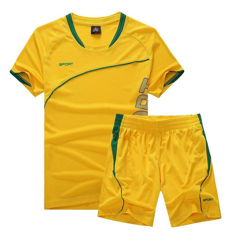 Running Sports Men Suit Quickdrying Short Sleeve Shirts Summer Shorts Gym