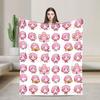 Chibi Emu Otori Blankets Singer Anime Flannel Novelty Breathable Throw Blankets for Coverlet Textile Decor