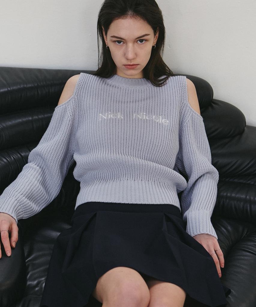 Nigaennikol Nicole Cut Out Crew Neck Knit_Sora