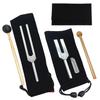 So Happy Tuning Fork Crystal Tuner 4096hz 528Hz with Crystal Healing Set Purification Mallet I'm