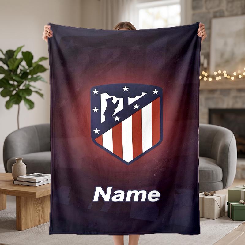 Atletico Nacional Custom Flannel Blankets Soft Warm Cozy Throws for Home Decor Holiday Gifts
