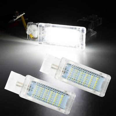 Car White LED Courtesy Door Trunk Footwell Glove Box Light 2x  For VW Caddy Golf Eos Passat SciroccoTouareg Sharan Skoda
