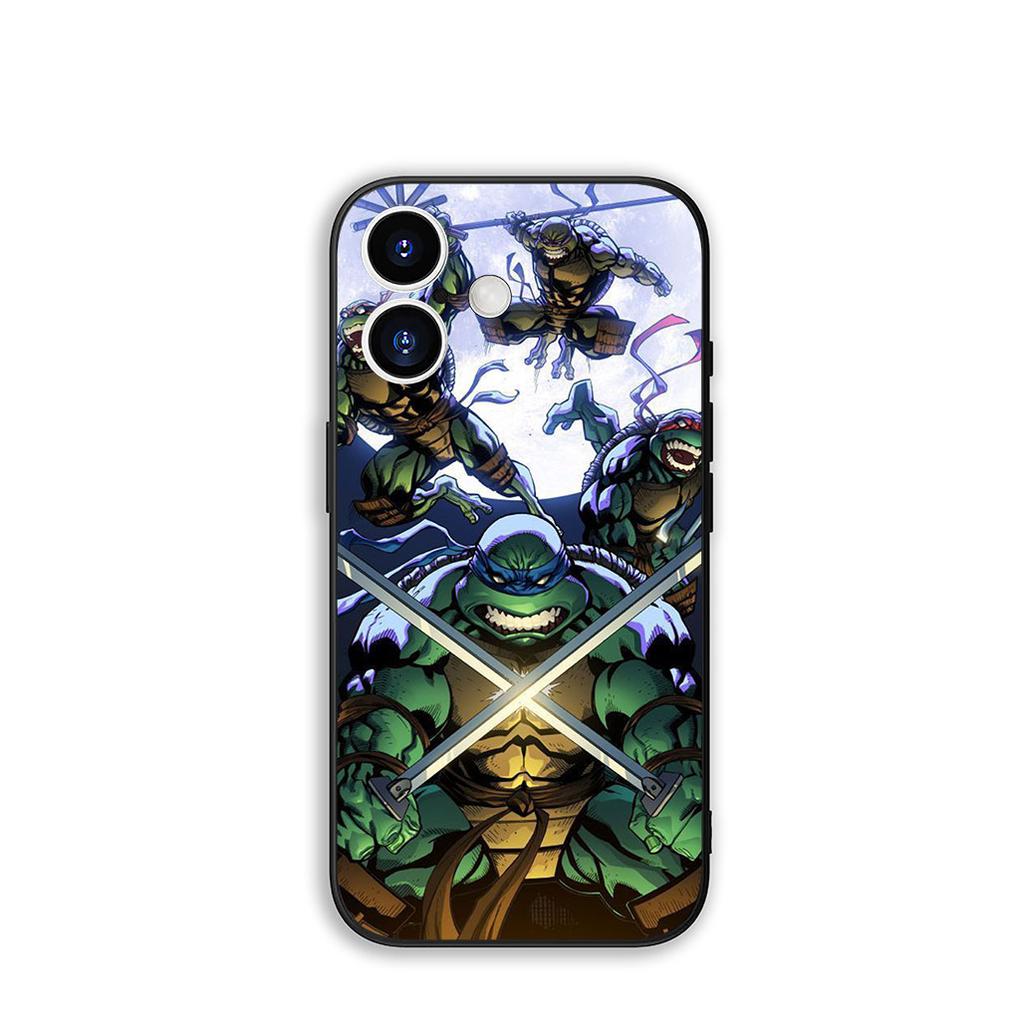 Phone Cover Ninjas Anime Turtles Casing for Apple iPhone 16 15 14 Plus 13 12 Mini 17 Pro Max + ProMax 16E Air 15+ Case