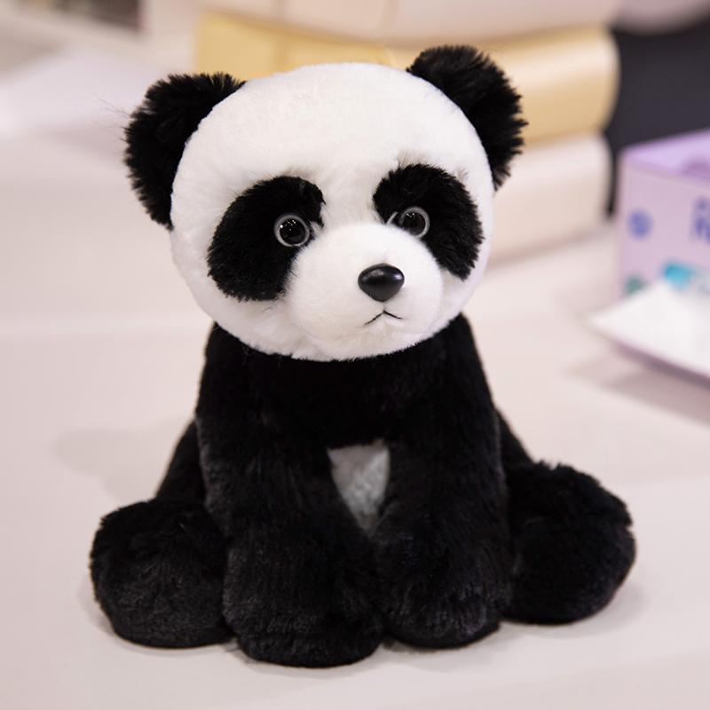23cm Cartoon Sitting Animal Plush Toy Stuffed Pig Goat Lamb Lion Koala Fox Panda Cute Plushie Birthday Present