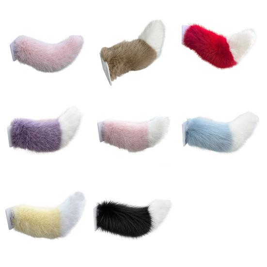 Electric Plush Tail Sound & Remote Control Car Tail with Realistic Wagging Motion Realistic Faux Fur Tail for Car Exterior Decoration And Cosplay