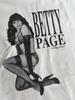 Retro Betty Page Weiß Baumwolle Alle Größen S234XL Geschenk Für Fans T-Shirt MI198 Unisex T-Shirt