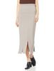 Washable Slit Knit Skirt MWNS222011 WHT 1 [Miesloe] Women's