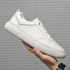 Fashion Mens Shoes Top Layer Cowhide Small White Shoes for Men's Spring 2024 New Leather Fashion Casual Shoes Shoes Men Leather Original