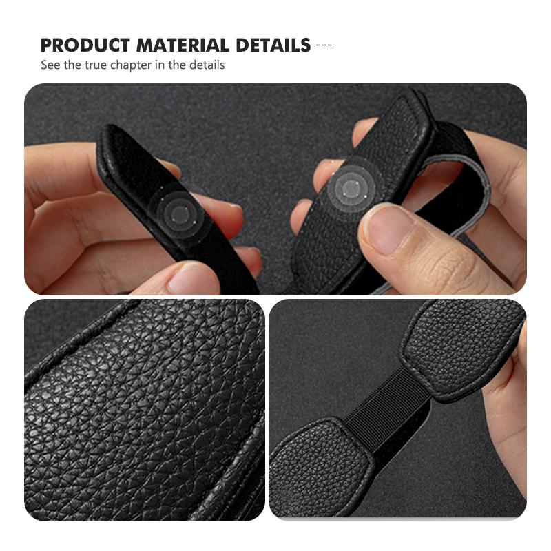 Leather Car Sun Visor Glasses Clip Card Case Decoration Accessories For KIA K5 K2 Optima Soul Spectra Niro Cadenza Sephia Carens Dmjp20