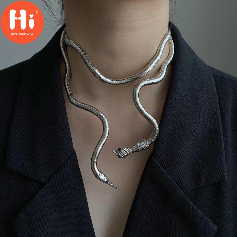Hi Punk Cool Multilayer Snake Necklace