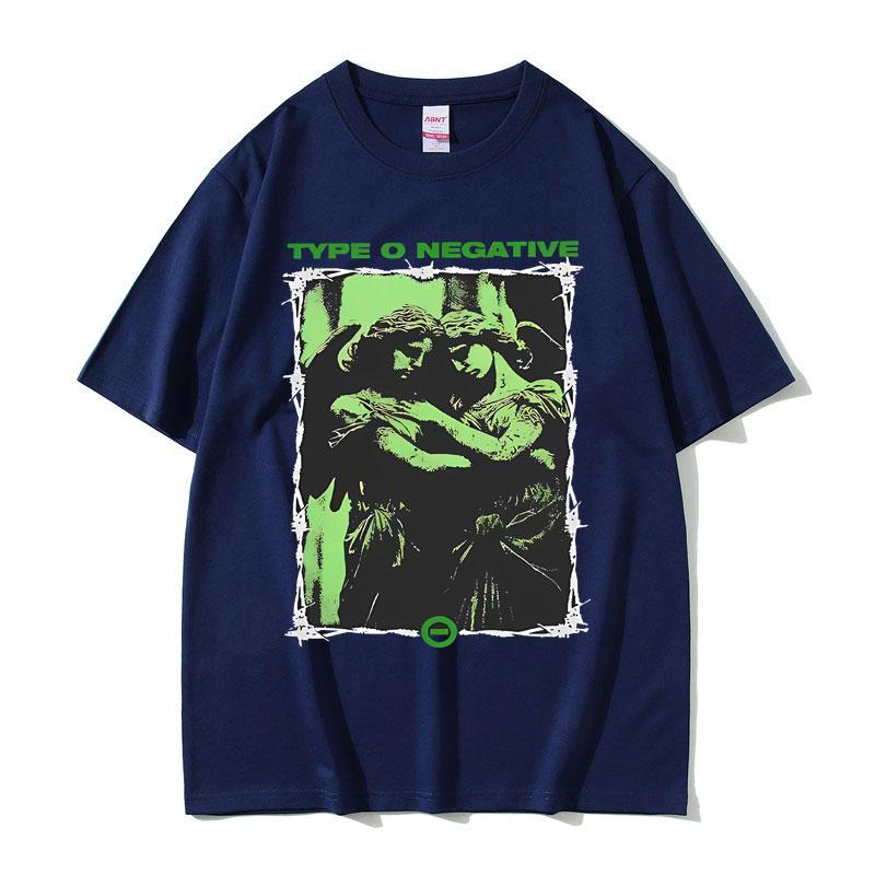 Limitované Vintage Tričko Kapely Type O Negative Unisex Dámska Módna Bežná Nadrozmerná Tričká Unisex Retro Gotický Rock Metalové Tričká