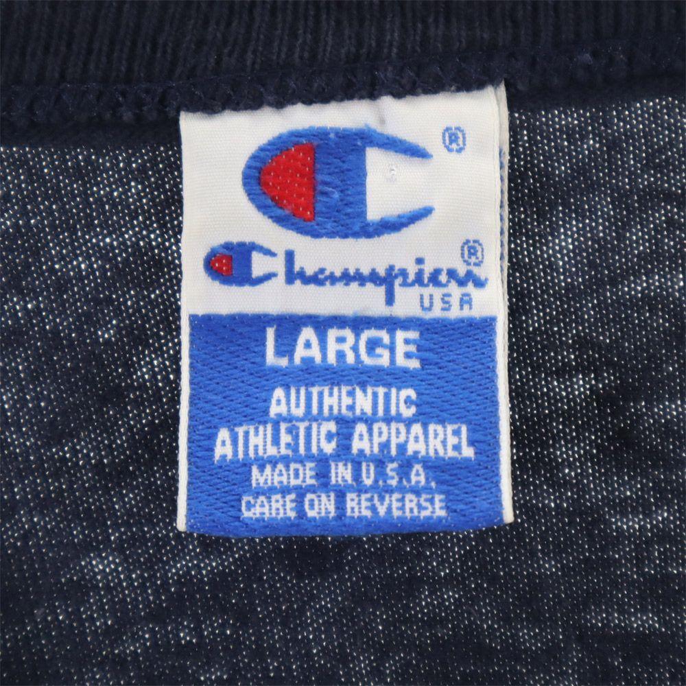 Champion Camiseta de manga larga estampada para hombre de finales de los 90 hecha en EE. UU. Usada