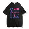 Grafisk T-shirt Bomulls-T-shirts Storlek PlusTv-flickor Älskare Rocklåt Tryck T-shirt Herrar Damer Bomull Hip Hop