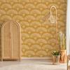 Wallpaper Stickers, Ginger Yellow, Bohemian Floral Pattern, Renovation Sheet, Cutting Sheet, Wall Sticker, 44.5 X 300cm, Heat-Resistant,