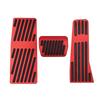 SAWAKAKI Aluminium Gasbremspedal und Fußstützen Abdeckungsset für Mazda DM KH Limousine Fastback BP Serie Pedal, Abdeckung, (rot) CX-80/CX-30 Serie/CX-60