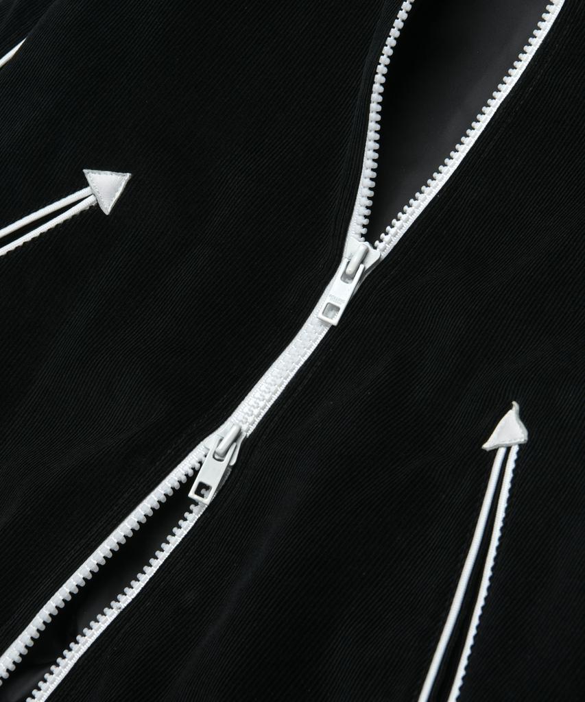 Rollingstudios Piped Blouson Jacket Corduroy Black
