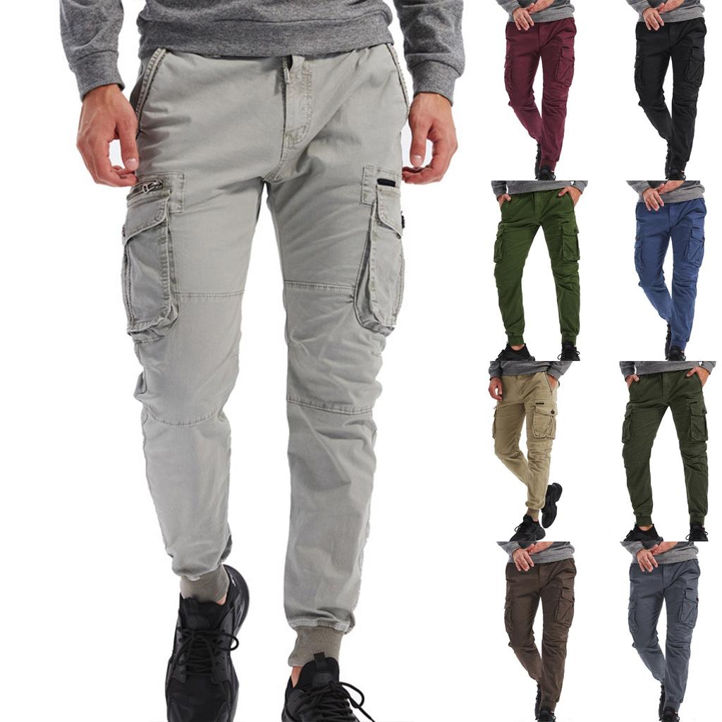 Salopette Casual Estiva da Uomo Salopette Estiva Larga Camouflage a Gamba Dritta da Uomo