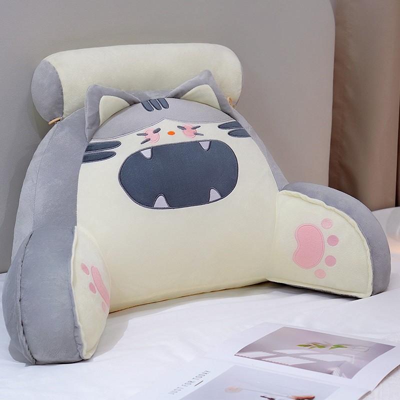 Cute Big Nose Cartoon Style Plush Backrest Pillow For Chairs And Sofas
